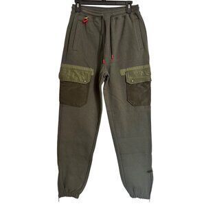 Staple Outdoor DVSN Size Small Sweat Pants Forrest Green Climbing Cargo NWT $78
